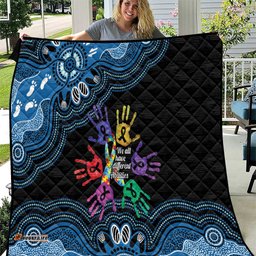Autism Awareness Australia Indigenous Quilt We All Have Different Abilities LT14