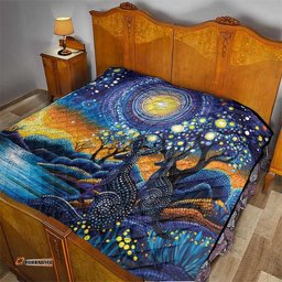 Australian Night Sky Landscape Quilt Aboriginal Dreamtime Story LT9