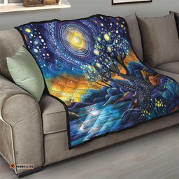 Australian Night Sky Landscape Quilt Aboriginal Dreamtime Story LT9