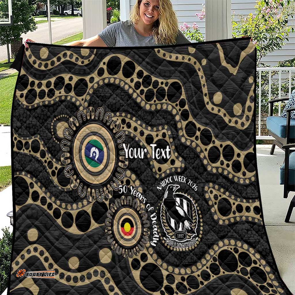 Collingwood NAIDOC Week 2026 Personalised Quilt 50 Years of Deadly Aboriginal Art LT14