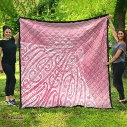 Breast Cancer Awareness Maori Quilt Kia Kaha Kia Maia Kia Manawanui LT7
