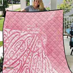 Breast Cancer Awareness Maori Quilt Kia Kaha Kia Maia Kia Manawanui LT7