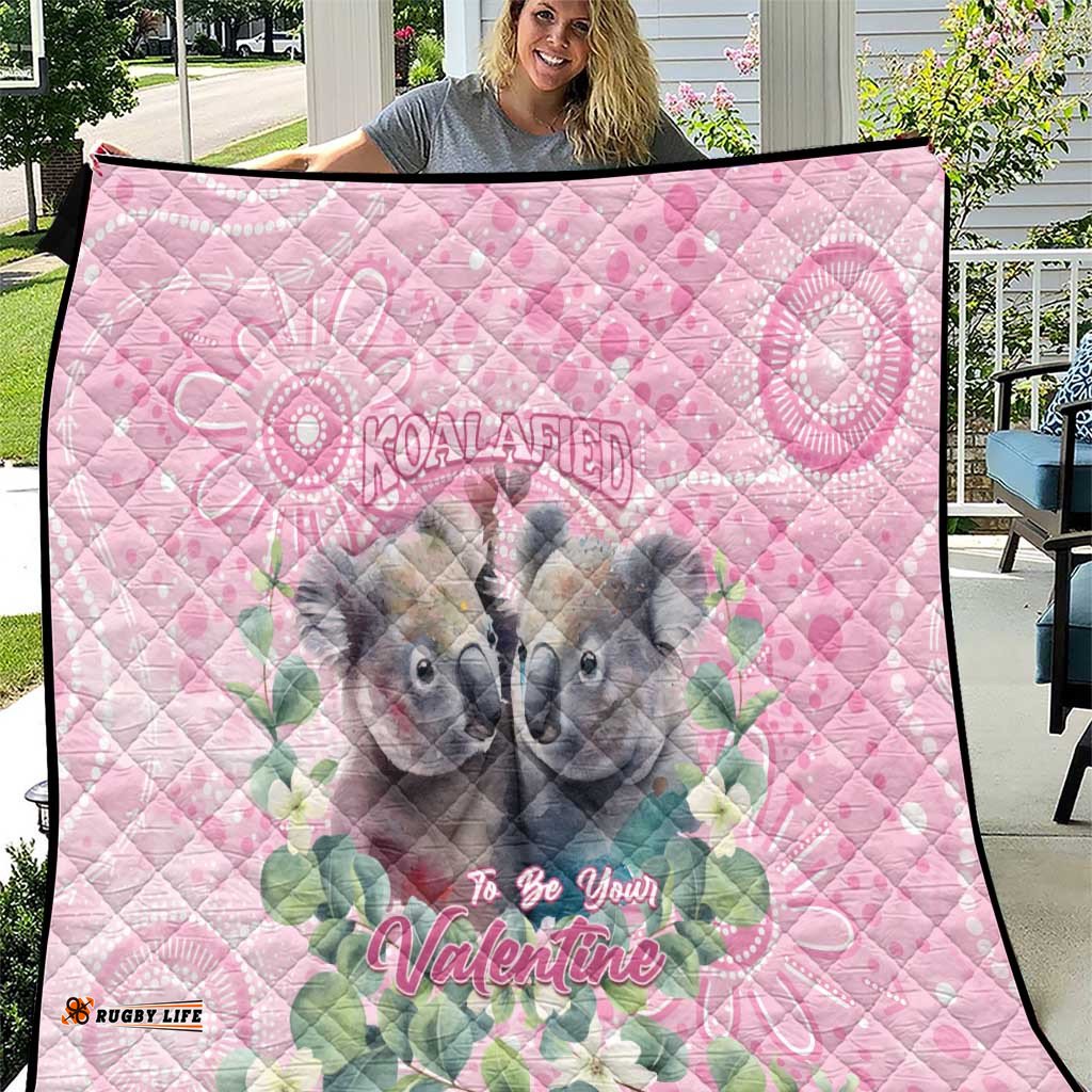 Australia Koala Valentine's Day Quilt Koalified To Be Your Valentine LT14