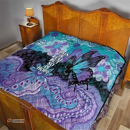 Australia Indigenous Teal Purple Contemporary Aboriginal Art Quilt Hope Is Real LT7