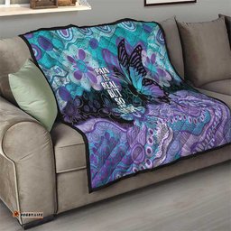 Australia Indigenous Teal Purple Contemporary Aboriginal Art Quilt Hope Is Real LT7