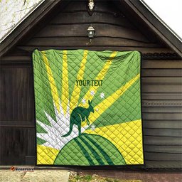 Custom Australia Cricket Quilt Go Champions Aussies LT14