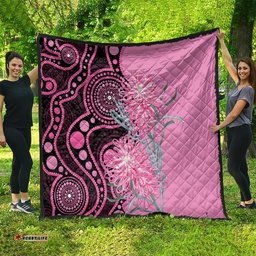 Australia Grevillea Quilt Aussie Native Spider Flower Indigenous Art LT14