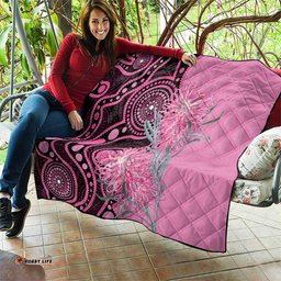 Australia Grevillea Quilt Aussie Native Spider Flower Indigenous Art LT14