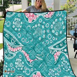 Australia Hereditary Cancer Awareness Quilt Aboriginal Butterflies LT7