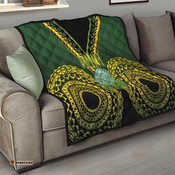 Avaiki Cook Islands Rugby Quilt Kuki Airani Tatau Black LT14