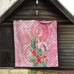 Breast Cancer Pink Cockatoo Quilt Australia Indigenous Watercolor Glaze LT7