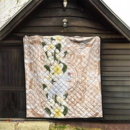 Australia Long-billed Corella Quilt Cacatua Tenuirostris Plumeria Aboriginal Art LT14