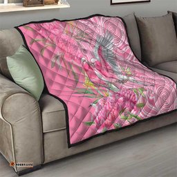 Australia Pink Galah Quilt Rose-breasted Cockatoo Waratah Indigenous Art LT14