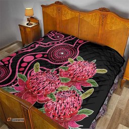Australia Waratah Quilt Telopea Aussie Native Flowers Indigenous Art LT14