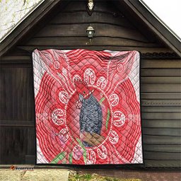 Australia Gang-gang Cockatoo Christmas Quilt Eucalyptus Blossoms Aboriginal Merry Xmas LT14