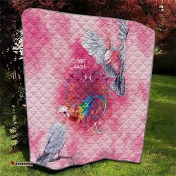 Australia Fight Cancer In All Colors Quilt Galah Pink Tie Dye LT7