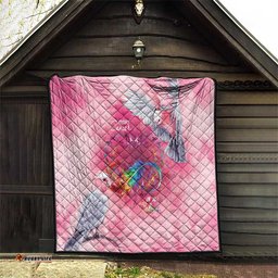 Australia Fight Cancer In All Colors Quilt Galah Pink Tie Dye LT7
