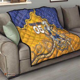 Custom Eagles Football Quilt Aboriginal Dot Art Pattern DT05