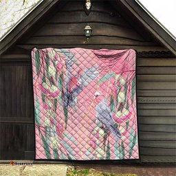 Australia Breast Cancer Awareness Quilt Pink Galah with Eucalyptus Flowers LT7