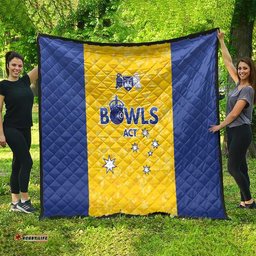 Australian ACT Lawn Bowls Quilt Aussie Minimalist Style LT9