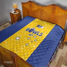 Australian ACT Lawn Bowls Quilt Aussie Minimalist Style LT9
