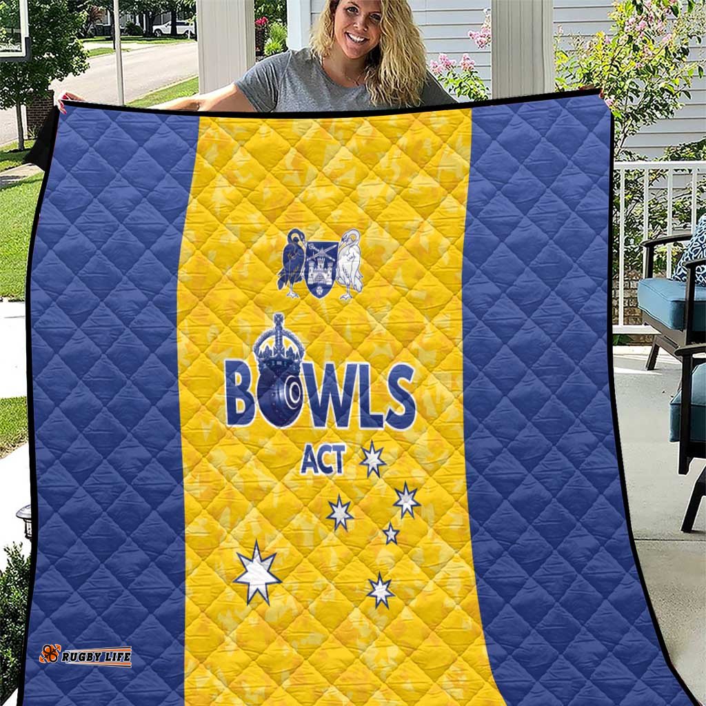 Australian ACT Lawn Bowls Quilt Aussie Minimalist Style LT9