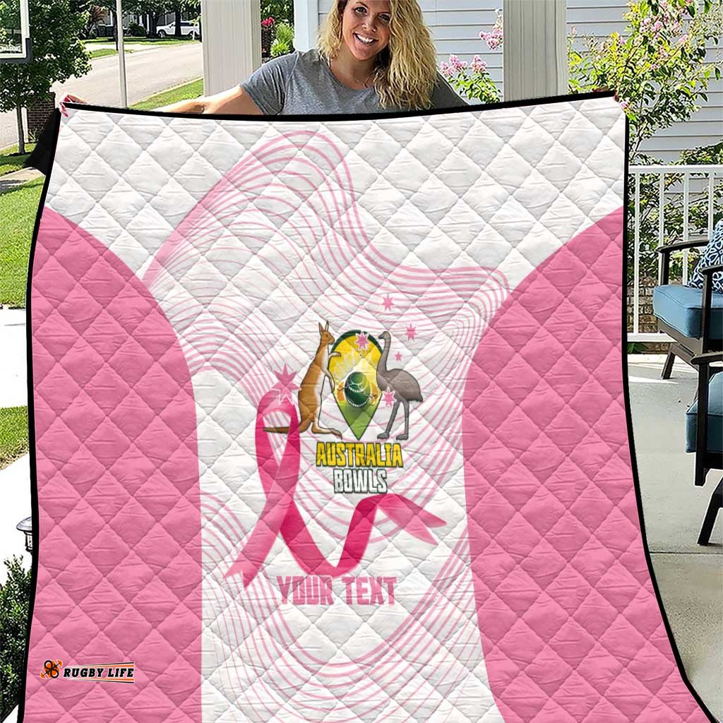 Custom Bowls Australia Breast Cancer Quilt Pink Ribbon Curve Sporty LT14