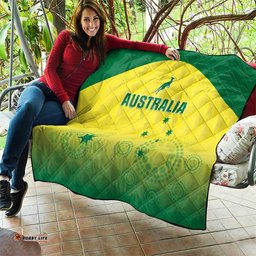 Australia Cricket Quilt Go Champions Aussies LT05