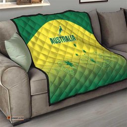 Australia Cricket Quilt Go Champions Aussies LT05
