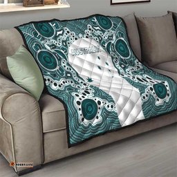 Australia Rugby 2026 Quilt Go Wallabies Aboriginal Pattern White Version LT05