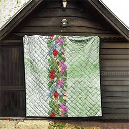 Aussie Budgies Blue And Green Tropical Birds Quilt LT9