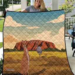 Australia Personalized Quilt Uluru Scenery LT7