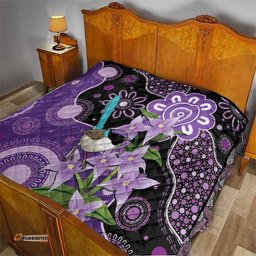 Australia Epilepsy Awareness Quilt Purple-crowned Fairywren Boronia Aboriginal LT14