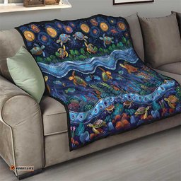 Australian Landscapes Quilt Aboriginal Dreamtime Story LT9