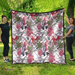 Australia Pink Galah Quilt Rose-breasted Cockatoo Pineapple Seamless Vibes LT14