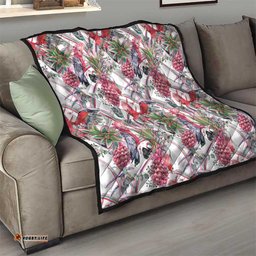 Australia Pink Galah Quilt Rose-breasted Cockatoo Pineapple Seamless Vibes LT14