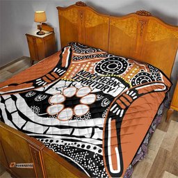 Australian Northern Territory Quilt Aboriginal with Sturt's Desert Rose LT9