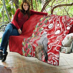 Blue Galah Mutation Christmas Australia Quilt Falalalala Galalah Bottlebrush Red Aboriginal Art LT14