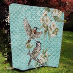 Australia Red Wattlebird Quilt Eucalyptus Alba Indigenous Art LT14