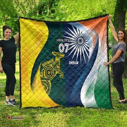 Custom India and Australia Cricket Quilt Special Half-Half Mix LT7