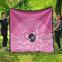 Custom Bowls Australia Breast Cancer Quilt Pink Ribbon Kangaroo Aboriginal Art LT14