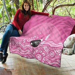 Custom Bowls Australia Breast Cancer Quilt Pink Ribbon Kangaroo Aboriginal Art LT14