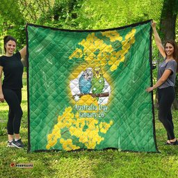 Budgerigar Australia Day Quilt Proud To Be An Aussie Opal National Color LT14