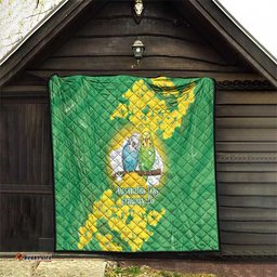 Budgerigar Australia Day Quilt Proud To Be An Aussie Opal National Color LT14