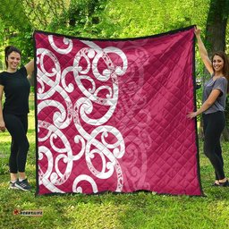 Breast Cancer Awareness Maori Quilt Koru Kowhaiwhai LT7