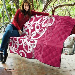 Breast Cancer Awareness Maori Quilt Koru Kowhaiwhai LT7
