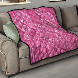 Australia Indigenous Pink Month Quilt Breast Cancer Aboriginal Dragonflies Ribbon LT14