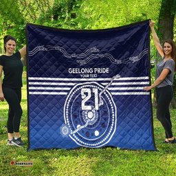Custom Geelong Pride Quilt On the Road to Glory Indigenous Aboriginal LT9