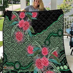 Australia Hakea Quilt Aussie Native Flowers Indigenous Art LT14