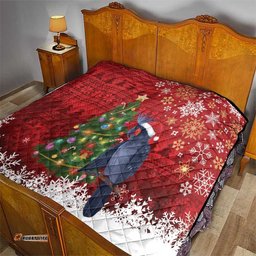 Australia Palm Cockatoo Christmas Quilt Goliath Cockatoo Santa Merry Chrissie LT14